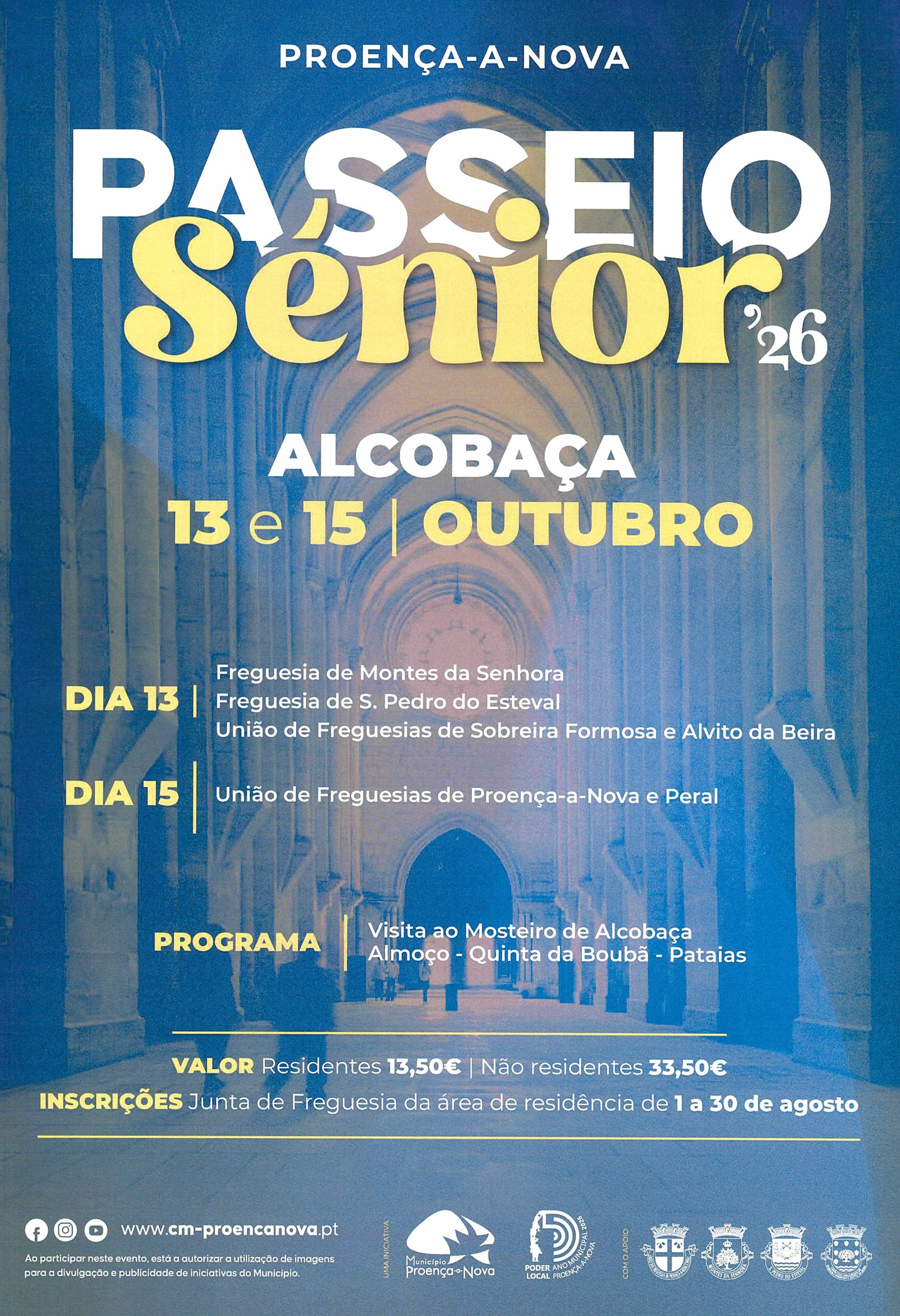 Notícia ABERTAS INSCRIÇÕES PARA O PASSEIO SÉNIOR 2026